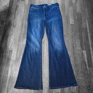 BCBG Women's High Rise Curvy Flare Denim Blue Jeans, Size 9 (29)